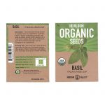 Organic Basil Garden Seeds -Italian Large Leaf -1 Gram Packet- Non-GMO