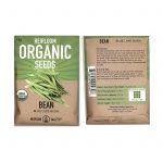 Blue Lake Bush Bean Seeds – Packet: 18 G – Organic – Vegetable Garden