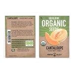 Cantaloupe Melon Garden Seeds -Hales Best Jumbo -4 g -Organic -Fruit
