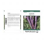 Purple Haze Hybrid Carrot Seeds -300 mg Packet- Vegetable Garden Seed