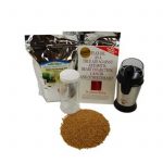 Flax Seed Grinding Kit-Organic Golden Flaxseed, Grinder-Flax Meal