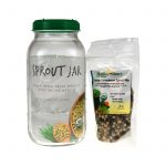 1/2 Gal. Sprouting Jar + Strainer Lid-Sprouter & 4 Oz Organic Alfalfa