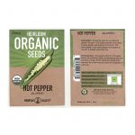 Jalapeno Hot Pepper Garden Seeds – 250 MG Packet – Heirloom, Organic
