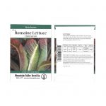 Romaine Lettuce Seeds – Cimmaron Variety – 2.5 g- Heirloom, Non-GMO
