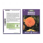 African Marigold Flower Garden Seeds-Cracker Jack Mix-2 g Pack-Annual