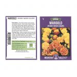 French Marigold Flower Garden Seeds -Sparky Mixture -1 g Packet-Annual