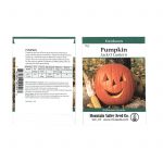 Pumpkin Garden Seeds -Jack O’Lantern Variety -8 g -Non-GMO, Heirloom