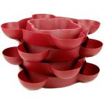 Stack & Grow Garden Planter – 4 Extra Trays – Red