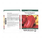 Big Red Sweet Pepper Garden Seeds – 300 mg Packet – Non-GMO, Heirloom