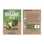 Cal Wonder Sweet Pepper Garden Seeds – 250 mg Pack – Non-GMO, Organic