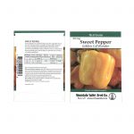 Golden Cal Wonder – Sweet Pepper Garden Seeds – 300 mg – Heirloom