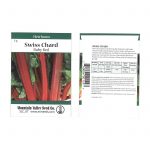 Swiss Chard Garden Seeds -Ruby Red -5 g -Heirloom, Vegetable Gardening