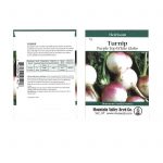 Turnip Garden Seeds – Purple Top White Globe – 7 g Packet – Non-GMO