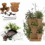 Indoor Herbal Tea Herb Garden Seed Starter Kit + Planter-Tuscany